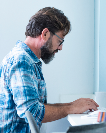 men on computer